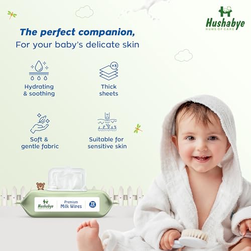 Hushabye Premium Milk Baby Wipes