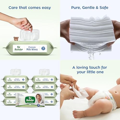 Hushabye Premium Milk Baby Wipes