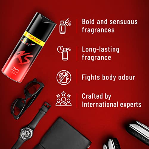 KAMA SUTRA Spark Deodorant Spray for Men, 145g/220ml - Image 5