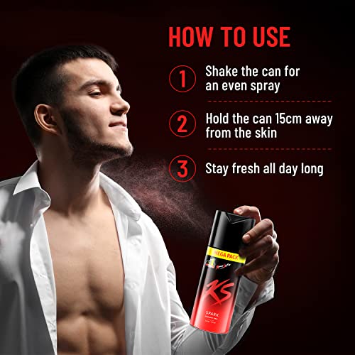 KAMA SUTRA Spark Deodorant Spray for Men, 145g/220ml - Image 7