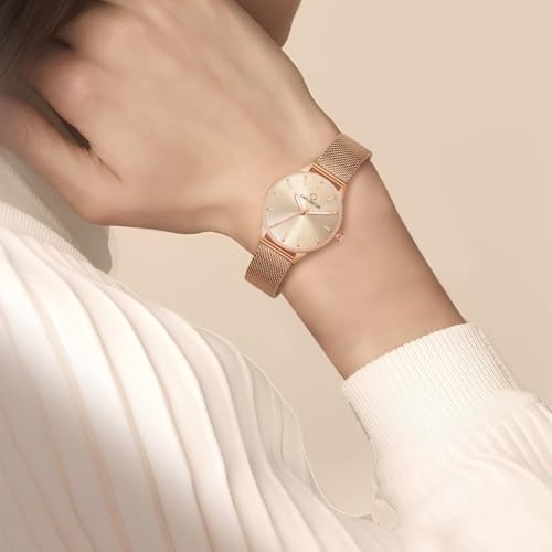 Carlington Analog Watches for Women with mesh Strap - CT 2007 - Image 6