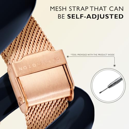 Carlington Analog Watches for Women with mesh Strap - CT 2007 - Image 7
