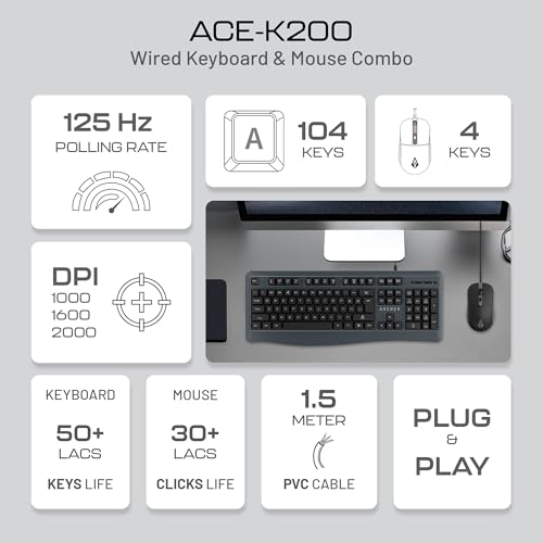 Archer Tech Lab ACE-K200 Wired