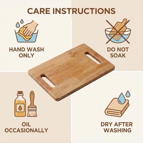 Clazkit Teak Wood Cutting/Chopping Board
