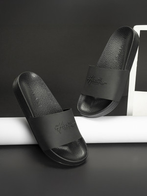 RED TAPE Men Slides(Black , 9) - Image 2