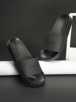 RED TAPE Men Slides(Black , 9) - Image 3