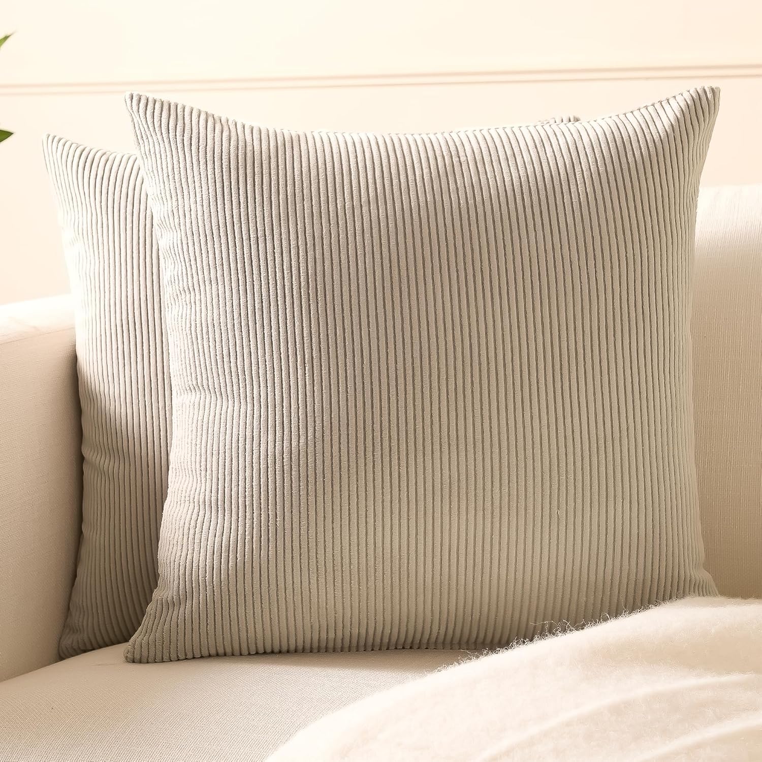 Encasa XO Corduroy Cushion Covers