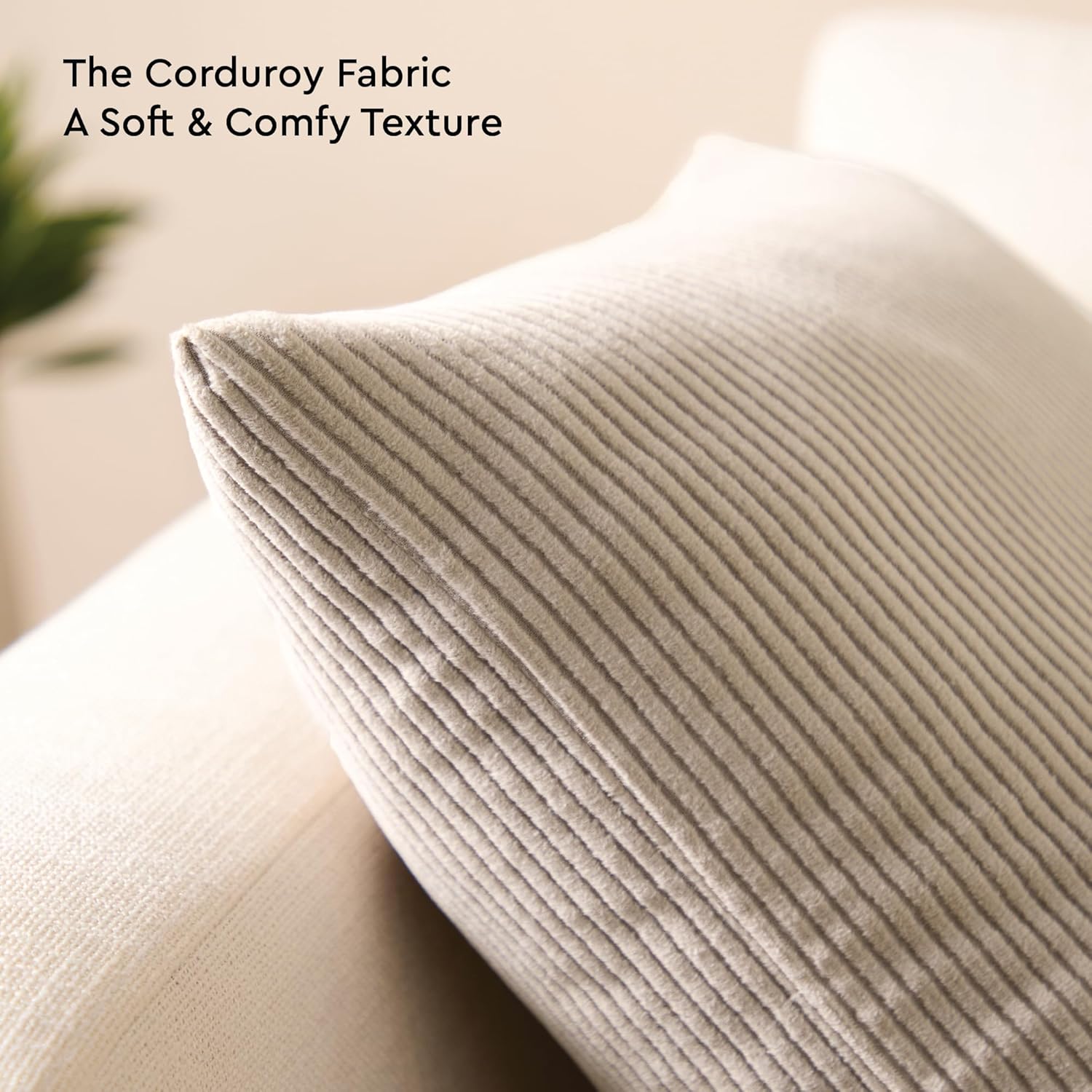 Encasa XO Corduroy Cushion Covers
