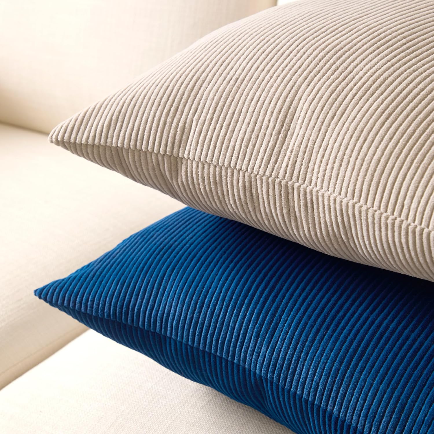 Encasa XO Corduroy Cushion Covers