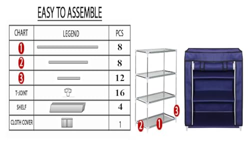 FLIPZON Premium 3-Tiers Shoe Rack/Multipurpose