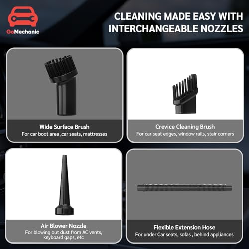 GoMechanic Car Vacuum Cleaner 2-in-1