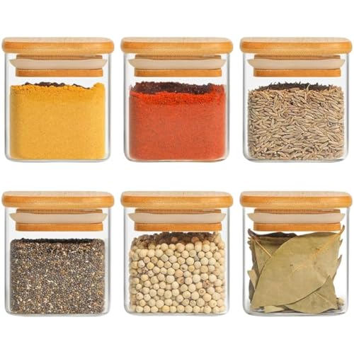 Airtight clear glass storage canister