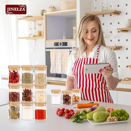 Airtight clear glass storage canister