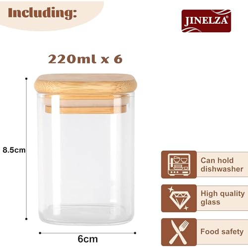 Airtight clear glass storage canister