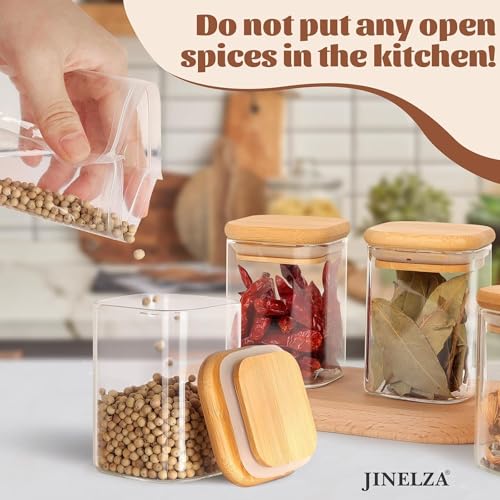 Airtight clear glass storage canister