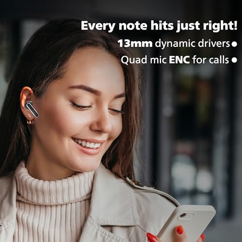 Philips TAT1150BK/94 Premium Wireless Earbuds