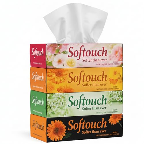 Softouch 2 Ply Facial Tissue