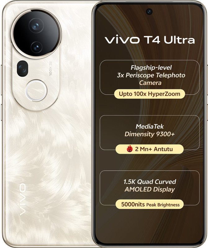 vivo T4 Ultra 5G (Phoenix Gold, 256 GB)(8 GB RAM)