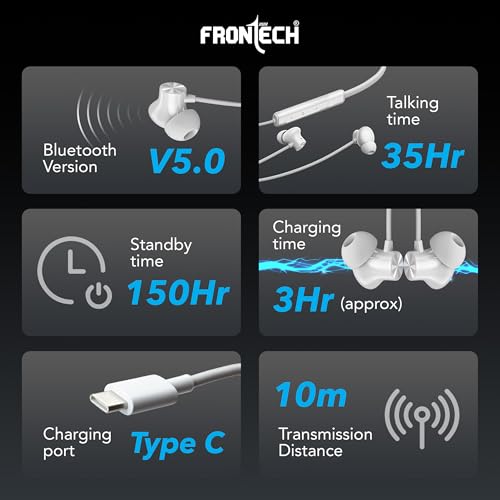 FRONTECH Neoband Wireless Neckband Earphones