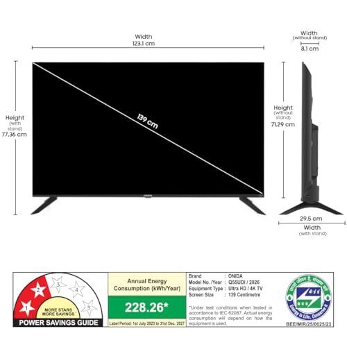 Onida 139 cm (55 inches) QLED Ultra HD 4K Smart Fire TV Q55UDI - Image 6