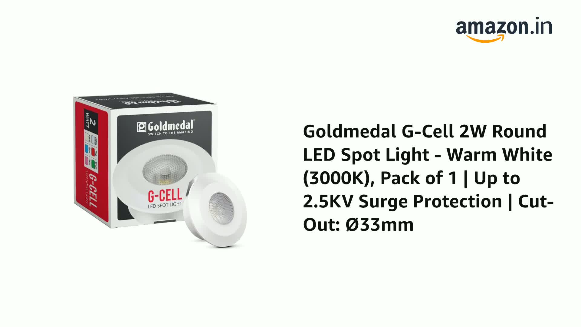 Goldmedal G-Cell 2W Round LED