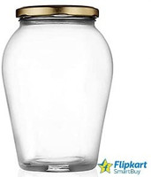 Flipkart SmartBuy Glass Grocery Container - 1000 ml(Gold) - Image 3