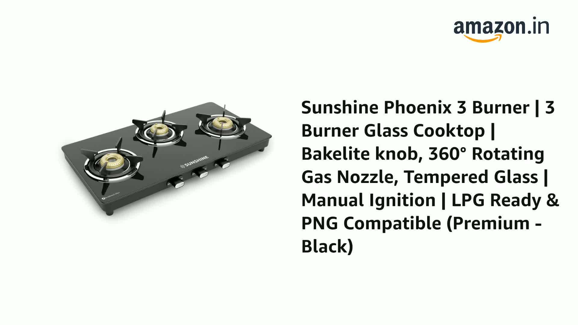 Sunshine Phoenix Gas Stove 3