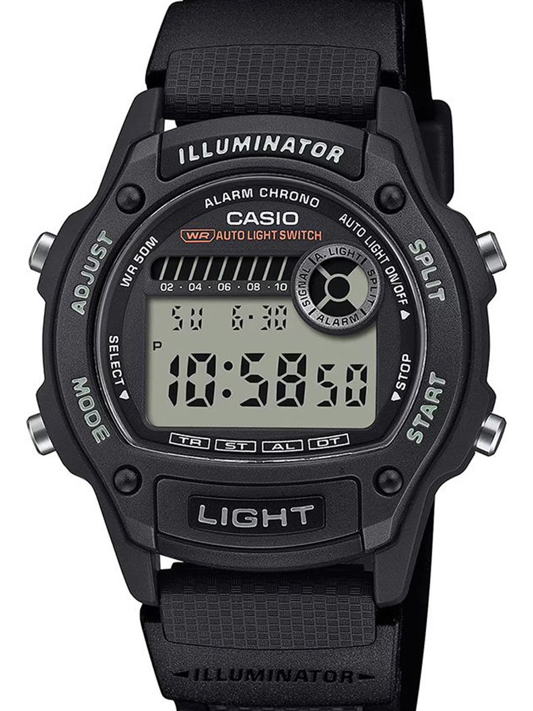 Casio Men Resin W-220H-1AVDFBlack Digital