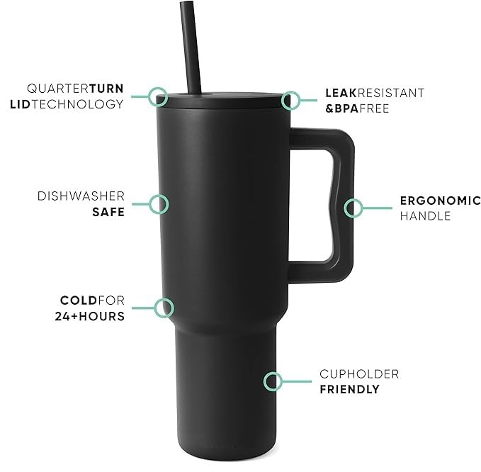 KELVEE 40oz Tumbler with Handle