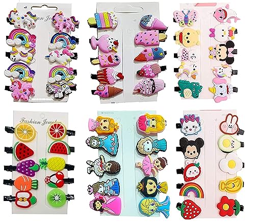 Mini Emoji/Cartoon Hair Clips