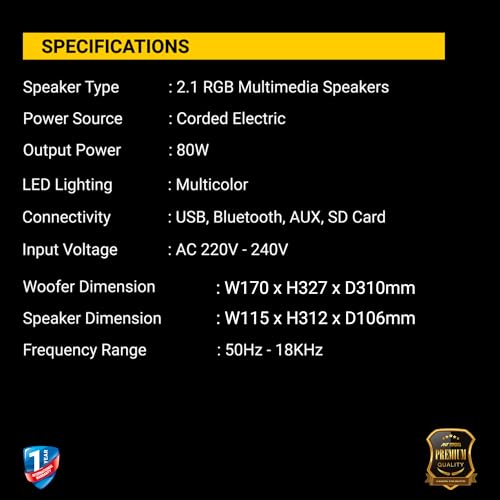 Ant Esports GS80,80W 2.1 Channel