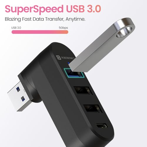 Portronics MPort Spin 4-in-1 USB