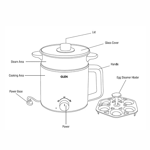 Glen Multicooker Electric Kettle Multipurpose