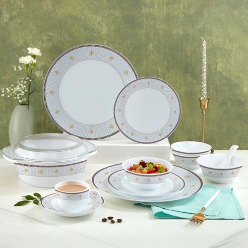 Larah by Borosil Opalware Dinner