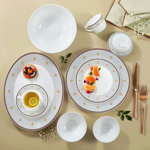 Larah by Borosil Opalware Dinner