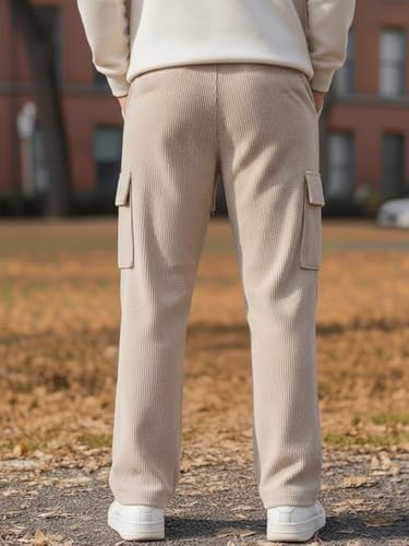 SMOWKLY Men's Corduroy Pants