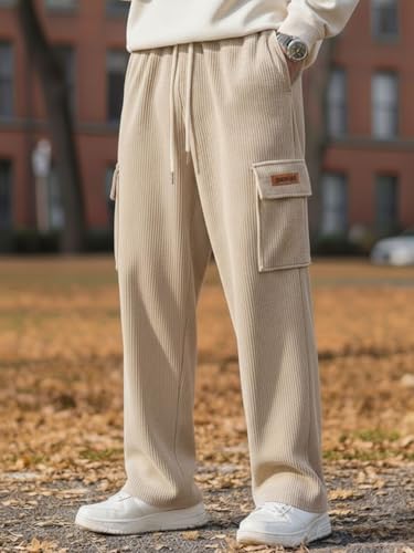 SMOWKLY Men's Corduroy Pants