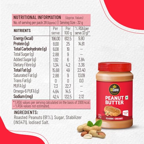 DISANO Peanut Butter, Creamy, Classic