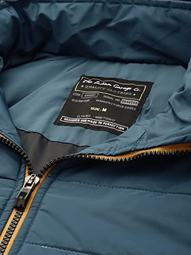 The Indian Garage Co Men Slim Fit Solid Puffer Jackets - Image 2