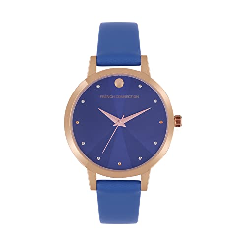 French Connection Leather Analog Blue