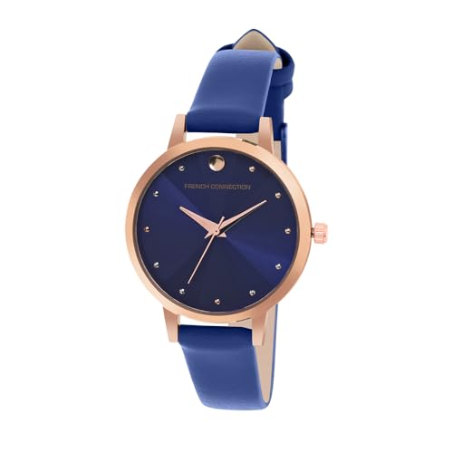 French Connection Leather Analog Blue