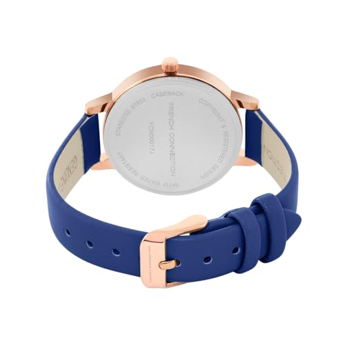French Connection Leather Analog Blue