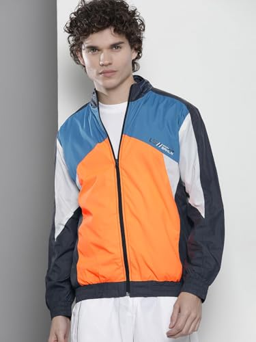 The Indian Garage Co Men Regular Fit Colorblocked Wind Cheater - Image 4