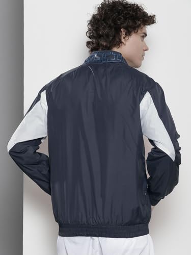 The Indian Garage Co Men Regular Fit Colorblocked Wind Cheater - Image 6