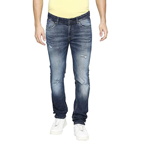 Spykar Men's Kano Slim Fit Mid-Rise Jeans (Ankle Length) - Image 3