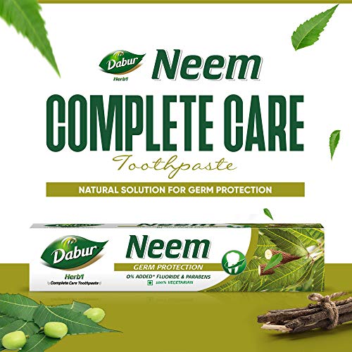 Dabur Herb'l Neem - Germ Protection Oral Care Toothpaste - 200 g - Image 3