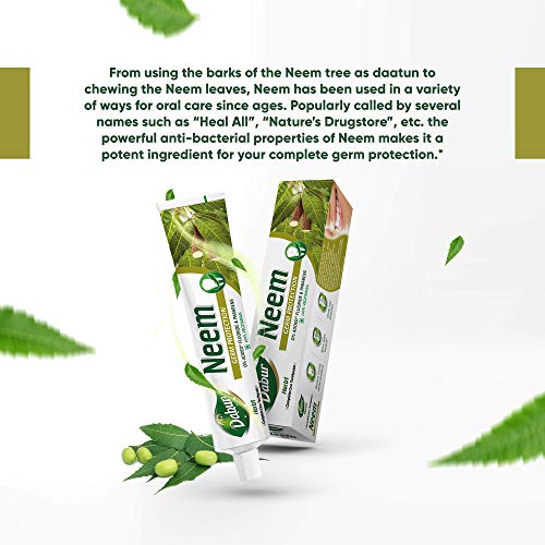 Dabur Herb'l Neem - Germ Protection Oral Care Toothpaste - 200 g - Image 6