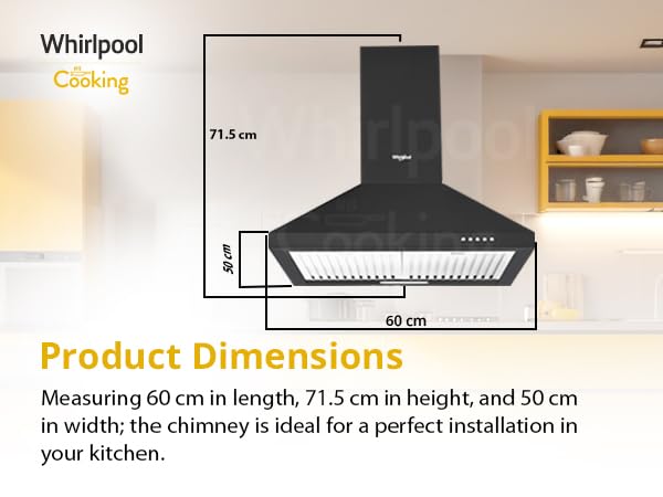 Whirlpool 60cm 1200 m3/hr Baffle
