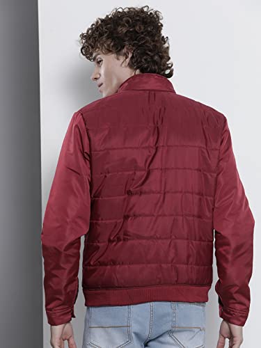 The Indian Garage Co Men Slim Fit Solid Puffer Jackets - Image 5