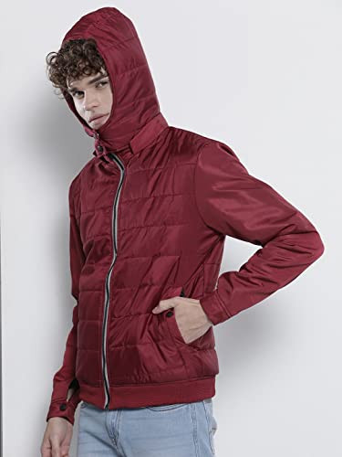The Indian Garage Co Men Slim Fit Solid Puffer Jackets - Image 6